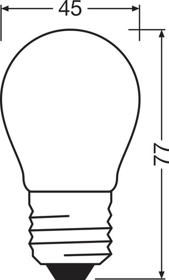2er-Pack OSRAM LED Lampe E27 Value Classic P matt P60 6.5W 806lm Tageslichtweiss 6500K wie 60W 4099854547959