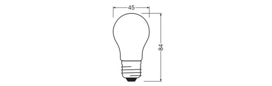 OSRAM LED Lampe E27 Classic Filament matt P25 1.8W 250lm Neutralweiss 4000K wie 25W 4099854569111