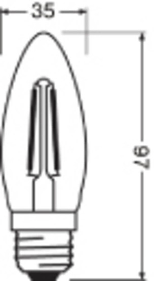 OSRAM LED Kerze E27 Classic Filament B75 7.5W 1055lm Neutralweiss 4000K wie 75W 4099854569920