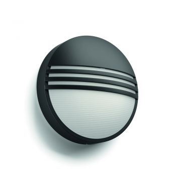 Philips LED MyGarden Wandleuchte Yarrow 6W schwarz 17296/30/16
