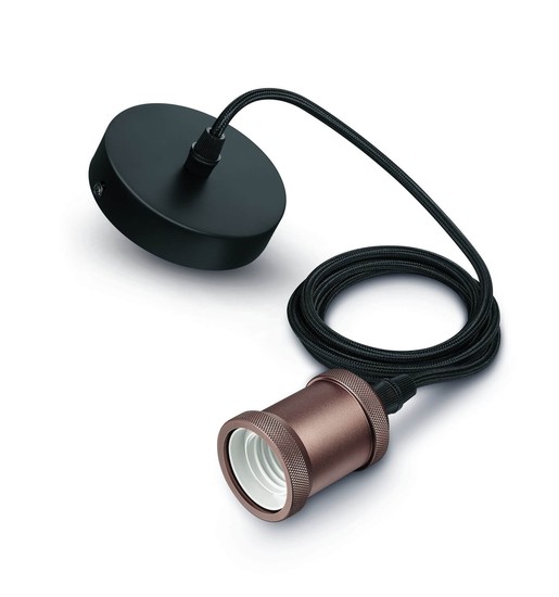 Philips Pendelleuchte, Hängeleuchte Rose Gold E27