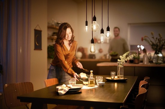 Philips Pendelleuchte, Hängeleuchte Rose Gold E27