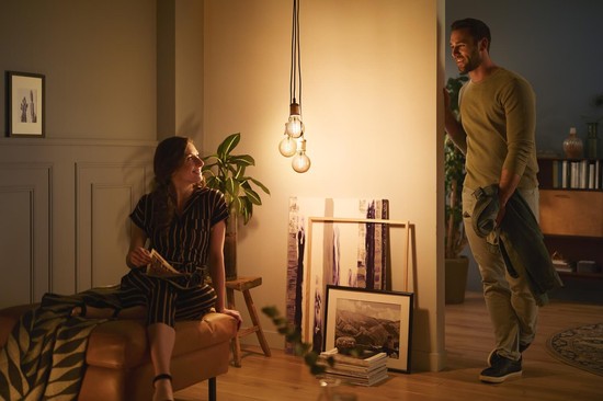 Philips Pendelleuchte, Hängeleuchte Rose Gold E27