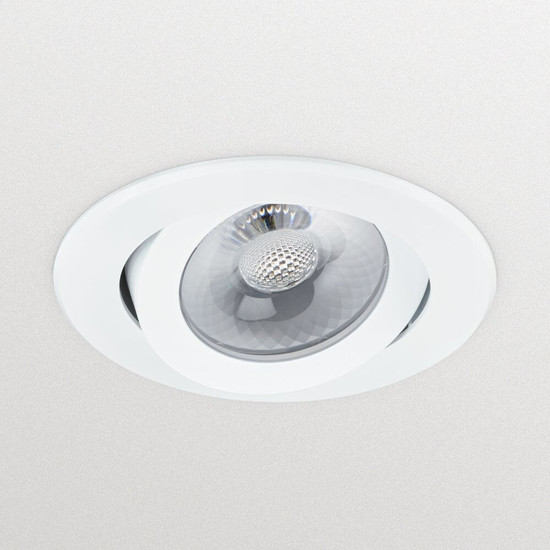 Philips LED Einbaustrahler CoreLine Gen2 schwenkbar Ø7,8cm 7,2W 650lm Neutralweiss 4000K dimmbar IP44 Weiß 8719514548138