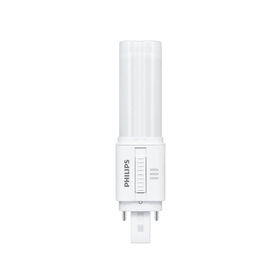 Philips LED Kompaktlampe PL-C G24d 2-Pin CorePro KVG + 230V 6,9W 980lm warm-/neutral-/tageslichtweiss 3000/4000/6500K CCT wie 18W 8721103035035