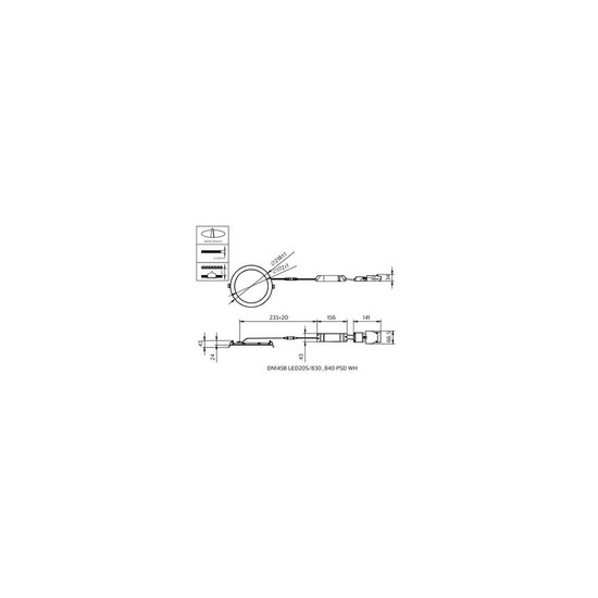 Philips LED Downlight CoreLine Slim Ø20,5cm 18W 2000-2100lm warm-/neutralweiss 3000/4000K CCT DALI IP44 Weiß 8721103317001