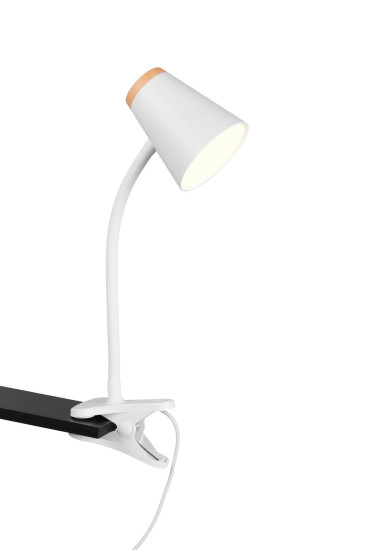 Reality R25831101 Pongo LED Klemmleuchte 4,5W Weiß warmweiss