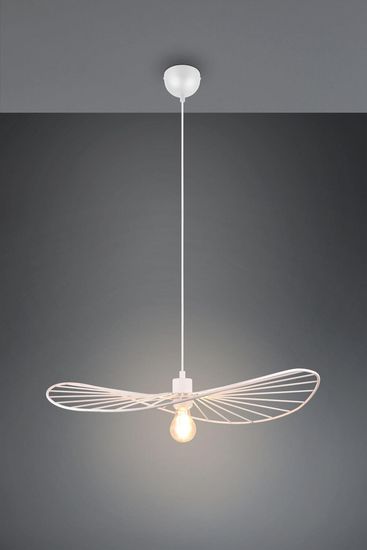 Reality Chapeau Pendelleuchte E27  ⌀60cm Weiß Matt