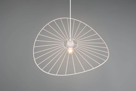 Reality Chapeau Pendelleuchte E27  ⌀60cm Weiß Matt