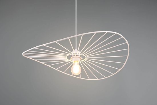 Reality Chapeau Pendelleuchte E27  ⌀60cm Weiß Matt