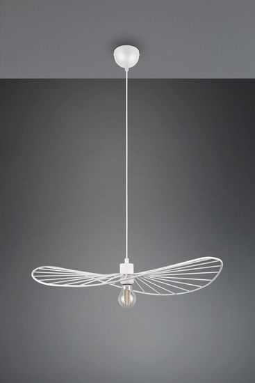 Reality Chapeau Pendelleuchte E27  ⌀60cm Weiß Matt