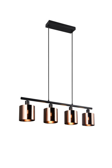 Reality R36304064 Jason E14 Pendelleuchte 4-fach ⌀12cm Bronzefarbig