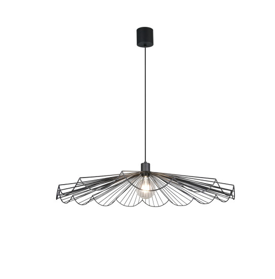 Reality R36431932 Margarita E27 Pendelleuchte ⌀80cm Schwarz Matt