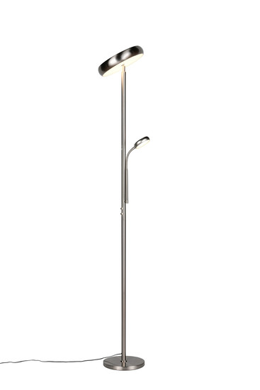 Reality R45741107 Palermo LED Stehleuchte 5W ⌀28cm dimmbar Nickel Matt CCT einstellbare Lichtfarbe