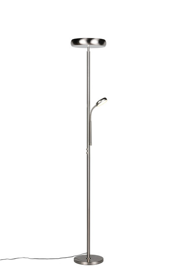 Reality R45741107 Palermo LED Stehleuchte 5W ⌀28cm dimmbar Nickel Matt CCT einstellbare Lichtfarbe