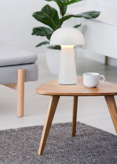 Reality Lennon LED Tischleuchte  2W ⌀13,6cm Weiß IP44 warmweiss