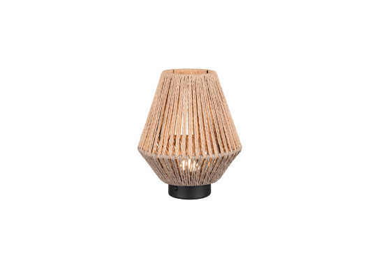 Reality R55991126 Lira LED Tischleuchte 1,5W ⌀18,5cm Braun warmweiss Touch