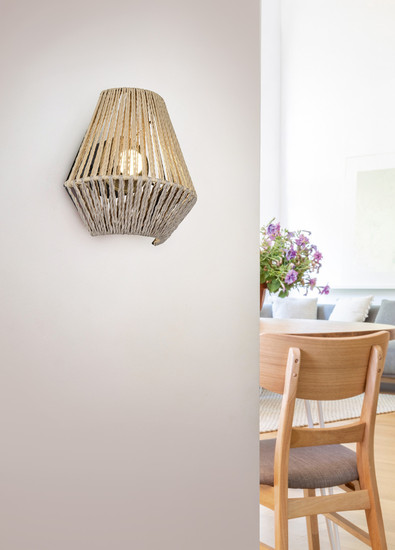 Reality R55991126 Lira LED Tischleuchte 1,5W ⌀18,5cm Braun warmweiss Touch