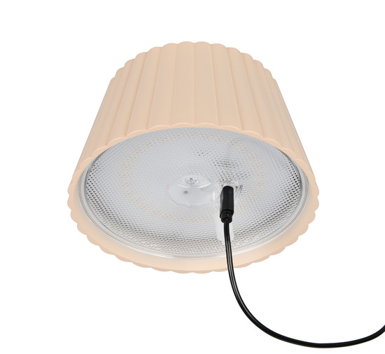 Reality R57706166 Suarez LED Tischleuchte 1,5W ⌀13,5cm dimmbar Sand IP44 warmweiss