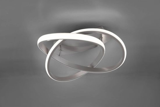 Reality Course LED Deckenleuchte  18W ⌀45cm dimmbar Nickel Matt warmweiss