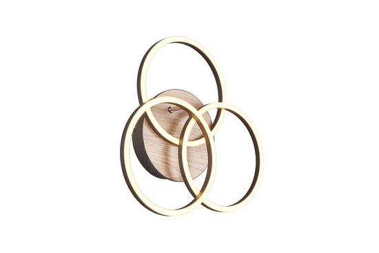 Reality Circle LED Deckenleuchte  27W dimmbar Holznachbildung CCT einstellbare Lichtfarbe Nachtlicht