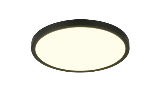 Reality R65891932 Draco LED Deckenleuchte 30W ⌀40cm dimmbar Schwarz Matt CCT einstellbare Lichtfarbe