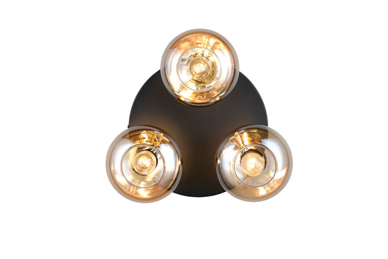 Reality R66643013 Divina E14 Deckenleuchte 3-fach ⌀39cm Amberfarbig