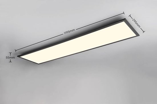 Reality Beta LED Deckenleuchte  31W dimmbar Schwarz Matt CCT einstellbare Lichtfarbe Nachtlicht