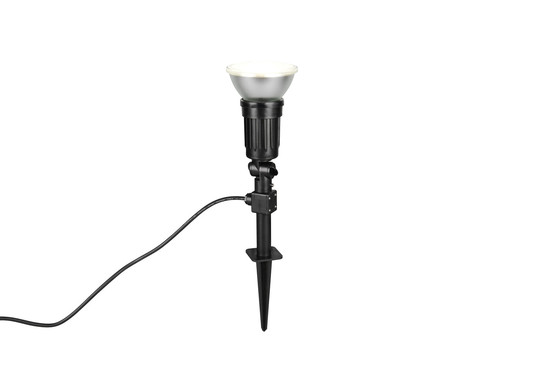 Reality R86466102 Caceres E27 LED Strahler 15W ⌀12,5cm Schwarz IP44 neutralweiss