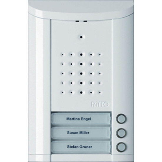 Ritto 1840370 Entravox Türstation Audio, 3 WE, Audio, weiß lackiert