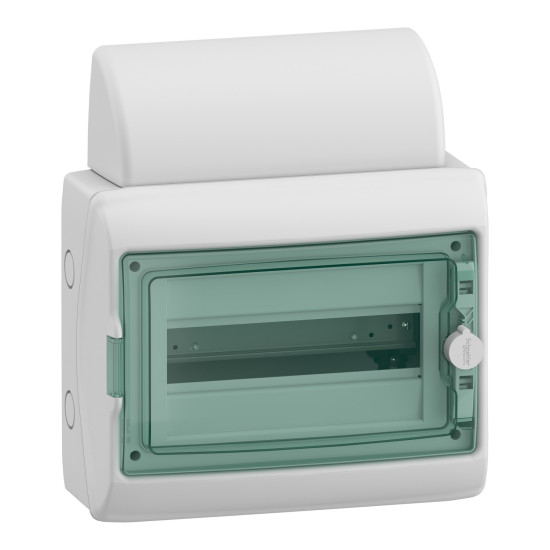 Schneider Electric 13431DE Verteiler für Reiheneinbaugeräte, Mureva Feuchtraumverteilertechnik, 1x12 reihen, Steckklemmen