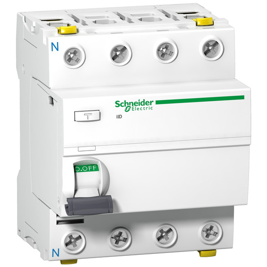 Schneider Electric A9Z21463 Fehlerstrom-Schutzschalter iID, 4P, 63A , 30mA, Typ A