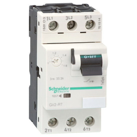 Schneider Electric GV2RT20 Transformatorschutzschalter, 3p, 13-18A, Kipphebel, Schraubanschluss
