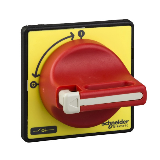 Schneider Electric KCD1PZ Front-Drehgriff KCD, für VN-12, VN-20, V02-V2, roter Griff
