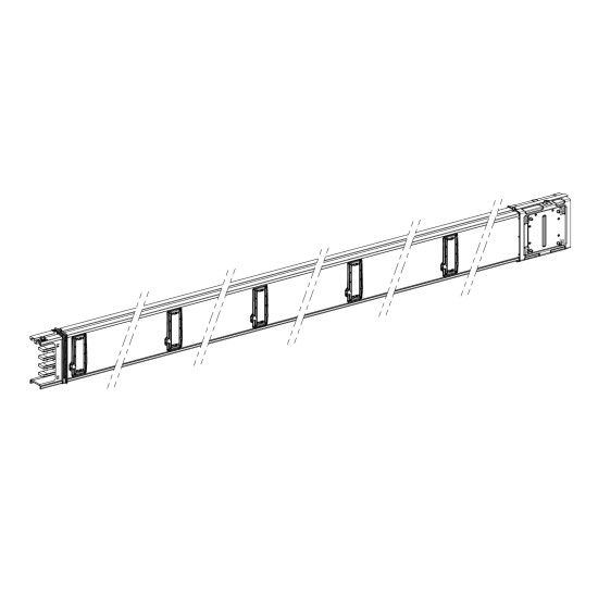 Schneider Electric KSA100ED45010 KSA gerades Element, 100A, 5m, 10Abgänge
