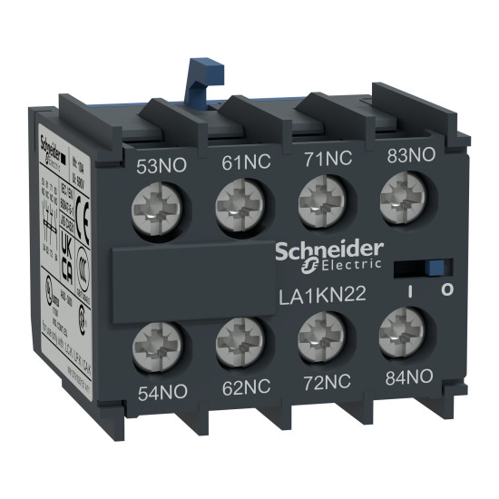 Schneider Electric LA1KN22 Hilfsschalterblock, 2S+2Ö, Schraubklemmen