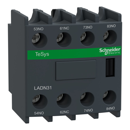 Schneider Electric LADN31 Hilfsschalterblock, 3S+1Ö, Schraubanschluss