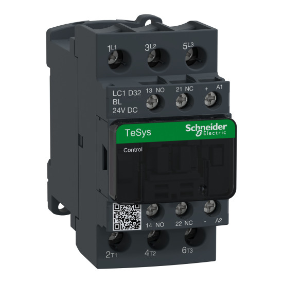 Schneider Electric LC1D32BL Leistungsschütz LC1D 3p, +1S+1Ö, 15 kW, 32 A, 400 V AC3, Spule 24 V DC