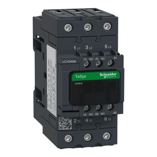 Schneider Electric LC1D40AP7 Leistungsschütz LC1D 3p, +1S+1Ö, 18.5 kW, 40 A, 400 V AC3, Spule 230 V AC