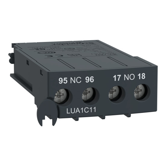Schneider Electric LUA1C11 Zusätzlicher Kontaktblock LUA, 1Ö+1S