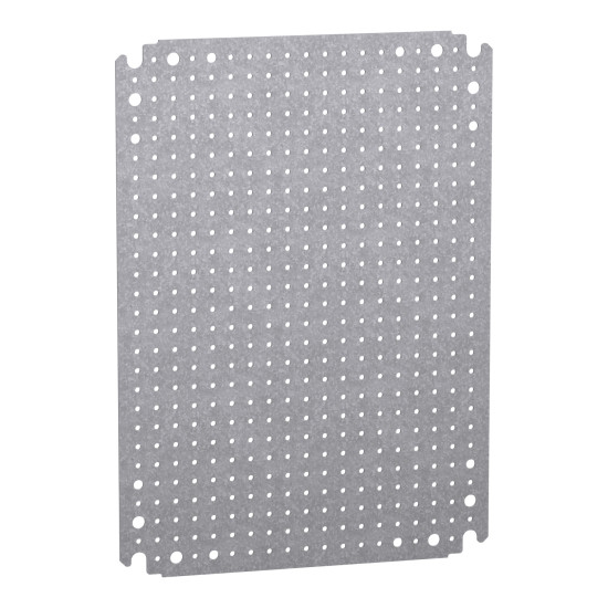 Schneider Electric NSYMF43 Mikroperf. Montageplatte H300xB400m. Öffng. Durchm. 3,6mm auf 12,5mm Abstand