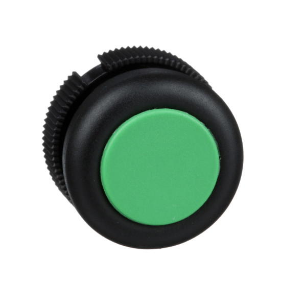 Schneider Electric XACA9413 Drucktaster, Frontelement für Hängetaster XAC-A, grün, mit Schutzkappe