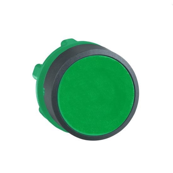 Schneider Electric ZB5AA3 Drucktaster, Frontelement, Harmony XB5, Kunststoff, 22mm, grün, unbeschriftet, tastend