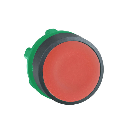 Schneider Electric ZB5AA4 Drucktaster, Frontelement, Harmony XB5, Kunststoff, 22mm, rot, unbeschriftet, tastend