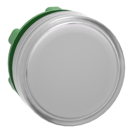 Schneider Electric ZB5AV013 Leuchtmelder, Frontelement, Harmony XB5, Kunststoff, 22mm, weiß, für universelle LED, glatte Kalotte