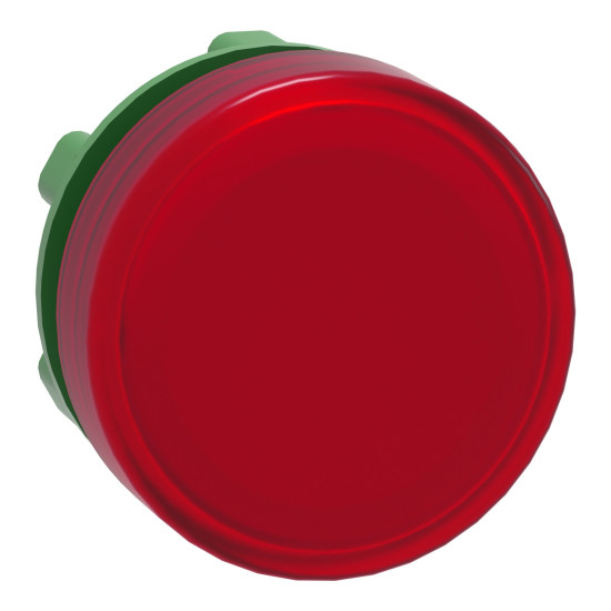 Schneider Electric ZB5AV043 Leuchtmelder, Frontelement, Harmony XB5, Kunststoff, 22mm, rot, für universelle LED, glatte Kalotte