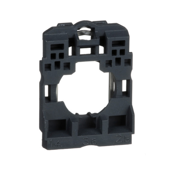 Schneider Electric ZB5AZ009 Befestigungsflansch, Adapter, Harmony XB5, Kunststoff, 22mm, 30mm, für Hilfsschalter, LED-Modul