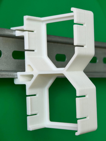 SOIXX Hutschienenhalter für 2 x Shelly Wave, PLUS, Gen3, Gen4 DIN Rail 35 mm Hutschiene Halter