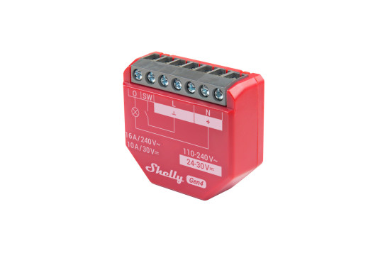 Shelly 1PM Gen4 - Multiprotokoll-Schaltaktor mit Messfunktion, WLAN, Zigbee, Matter, BT