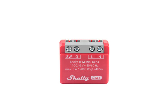 Shelly 1PM Mini Gen4 - Kompakter Multiprotokoll-Aktor mit Messfunktion, Matter, BT